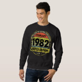 Sweatshirt Février 1982 40e anniversaire 40 ans (Devant entier)