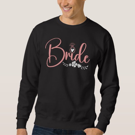 Sweatshirt Fiançailles de mariage de mariée douche de mariage (Devant)