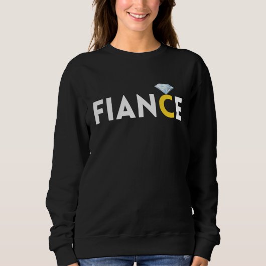 Sweatshirt Fiance Diamond Ring Graphic Engaged Engagement Bri (Devant)