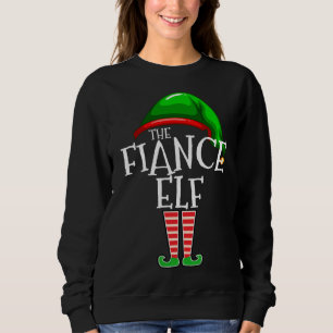 Sweatshirt Fiance Elf Correspondant Famille Cadeaux de Noël F