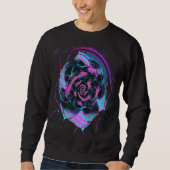 Sweatshirt Fibonacci Sequence Flower Vaporwave Aesthetics (Devant)