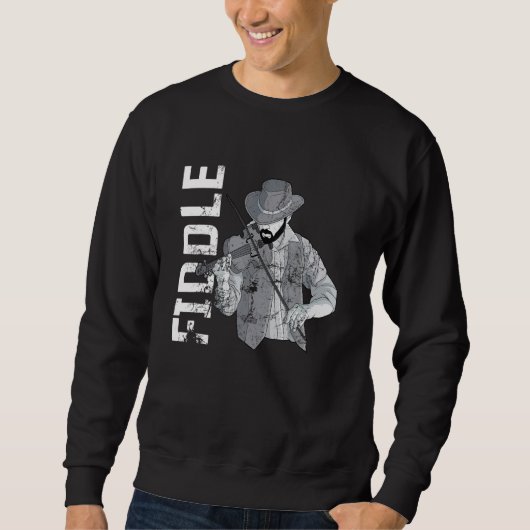 Sweatshirt Fiddle viola violin music musical instrument strin (Devant)