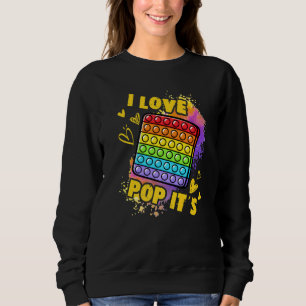 Sweatshirt Fidget Toy Pop It For Kids, Love Pop It's