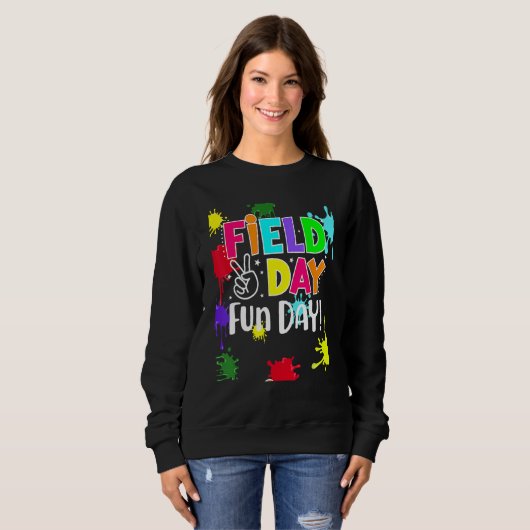 Sweatshirt Field Fun Day Squad School Trip Vibes Boys Girls T (Devant entier)
