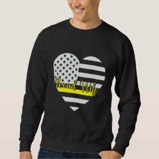 Sweatshirt Fier 911 Dispatcher Femme Américaine Distressed Dr
