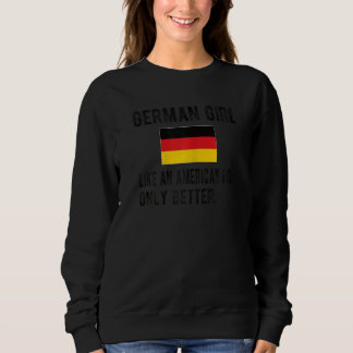 Sweatshirt Fier Allemande Fille Allemagne Drapeau Racines All