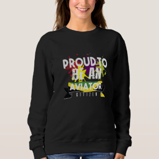 Sweatshirt Fier aviateur citoyen Profession travailleur de ca
