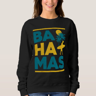 Sweatshirt Fier Bahamas Bahamiens Drapeau Idée cadeau Nassau 