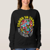 SWEATSHIRT FIER D'ENSEIGNER LES APPRENANTS MULTILINGUES ESL E (Devant)
