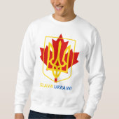 SWEATSHIRT FIER D'ÊTRE CANADIEN UKRAINIEN - SLAVA UKRAINI ! (Devant)