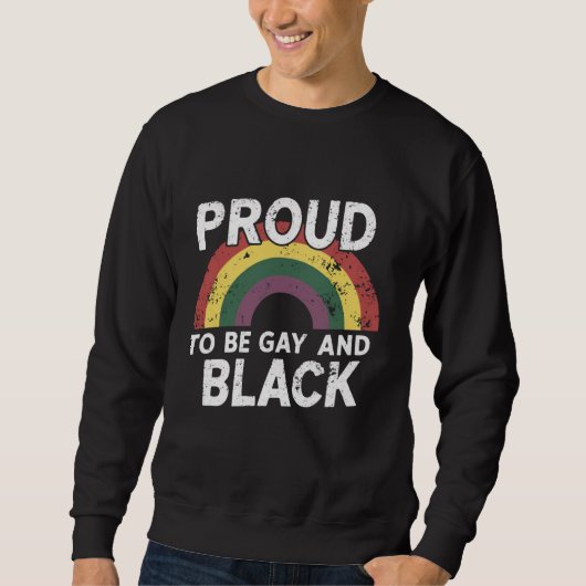 Sweatshirt Fier D'Être Gay Et Black Pride Mois 2025 (Devant)