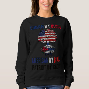 Sweatshirt Fier drapeau cubain-américain Cuba Usa