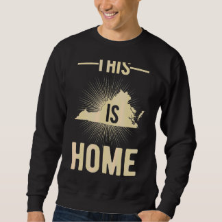 Sweatshirt Fier Etat De Fan Aux Usa Ceci Est Accueil Carte Vi