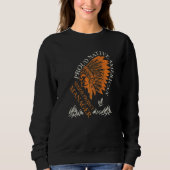 Sweatshirt Fier gestionnaire de projet senior de Native Ameri (Devant)