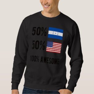 Sweatshirt Fier Honduras Drapeau Américain Honduras Honduras