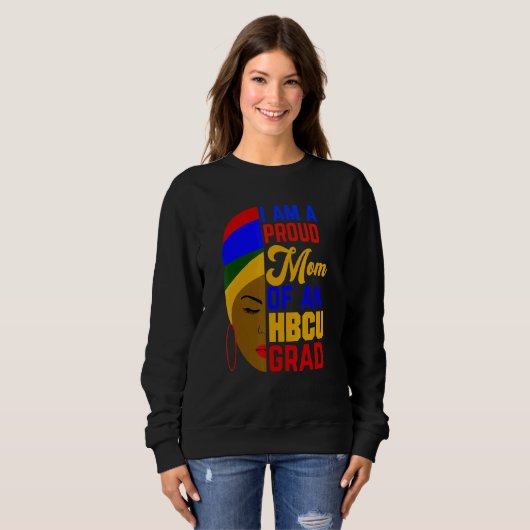 Sweatshirt Fier Maman De Hbcu Grad Afrocentric (Devant entier)