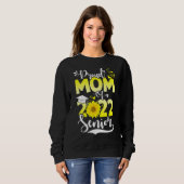 Sweatshirt Fier Maman D'Un Diplômé De Tournesol Du Coeur Prin (Devant entier)