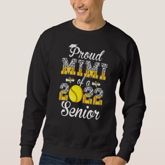 Sweatshirt Fier Maman D'Un Jeu De Softball Léopard Senior 202 (Devant)