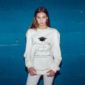Sweatshirt Fier maman d'une classe de 20YY script de diplôme