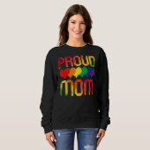 Sweatshirt Fier Maman Queer Lgbtq Mois Gay pride Rainbow Flag (Devant entier)