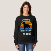 Sweatshirt Fier Maman Rottweiler Anniversaire Pour Elle (Devant entier)