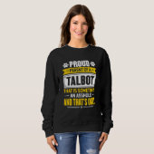 Sweatshirt Fier Parent D'Un Propriétaire De Chien Talbot Mama (Devant entier)