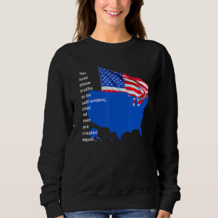 Sweatshirt Fier Pays américain Drapeau Tous créés Égalité éga
