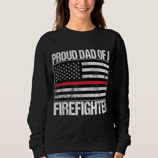 Sweatshirt Fier père d'un pompier - Parent pompier (Devant)