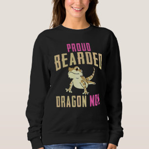 Sweatshirt Fier Porte-Dragon Maman Reptile Lizard Gecko Femme