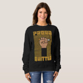 Sweatshirt Fier Quitter Pour Fumer Quitter (Devant entier)