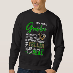 Sweatshirt Fier Soccer Grand-Père Soccer Famille Correspondan