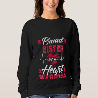 Sweatshirt Fier Soeur D'Une Chancelière De Guerrier Du Coeur