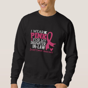 Sweatshirt Fier Soutien familial Cancer du sein de la belle-f