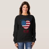 Sweatshirt Fier Us Citizen 2022 American Flag Heart New Usa (Devant entier)