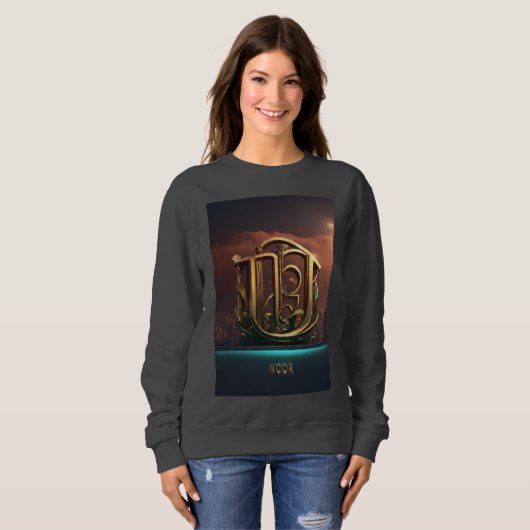 Sweatshirt Fierce "Noor" 3D logo design pour femmes (Devant entier)
