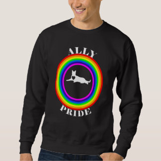 Sweatshirt Fière alliée Égalité LGBTQ Arc-en-ciel Lesbienne G