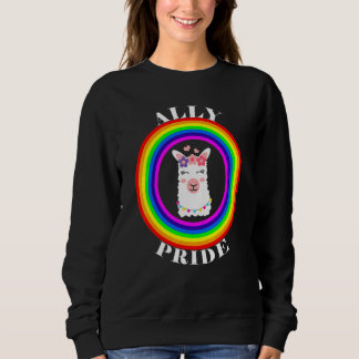 Sweatshirt Fière alliée Égalité LGBTQ Arc-en-ciel Lesbienne G