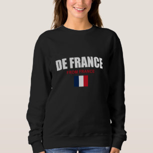 Sweatshirt Fière de la France Illustration Nouveauté Graphiqu