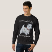 Sweatshirt Fière de mon Westie de suivi (Devant entier)