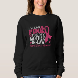 Sweatshirt Fière famille Cancer du sein guerrière Mère-en-Bel