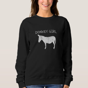 Sweatshirt Fière fille à l'âne Femmes Aime Animal Cheval Ânes