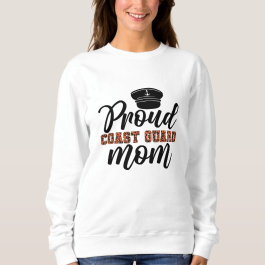 Sweatshirt Fière maman de la Garde côtière, Amour pour la Gar (Devant)