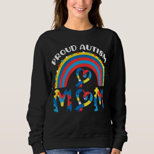 Sweatshirt Fière maman de l'autisme (Devant)