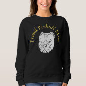 Sweatshirt Fière maman Pitbull (Devant)