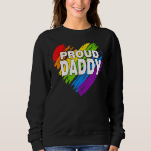 Sweatshirt Fière Papa Lgbt Arc-en-ciel Gay Flag Fierté Père
