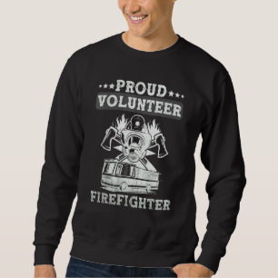 Sweatshirt Fière pompière volontaire du département des incen