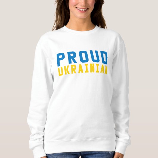 Sweatshirt Fière Ukrainienne (Devant)