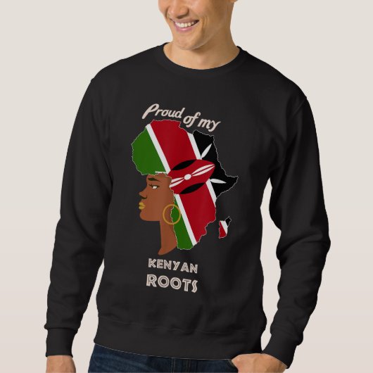 Sweatshirt Fières racines kenyanes Mois de l'histoire des Noi (Devant)