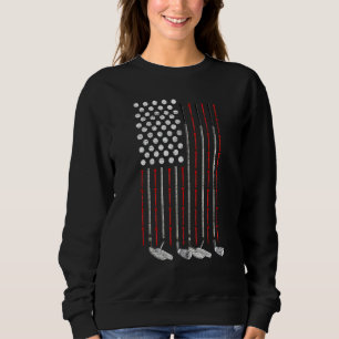 Sweatshirt Fiers Golfeur américain 4 juillet Golfing Fierté n