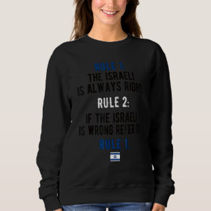 Sweatshirt Fiers Israéliens gouvernent Israël Drapeau Racines